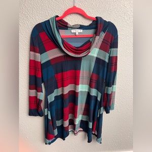 Chaus plaid blouse size large